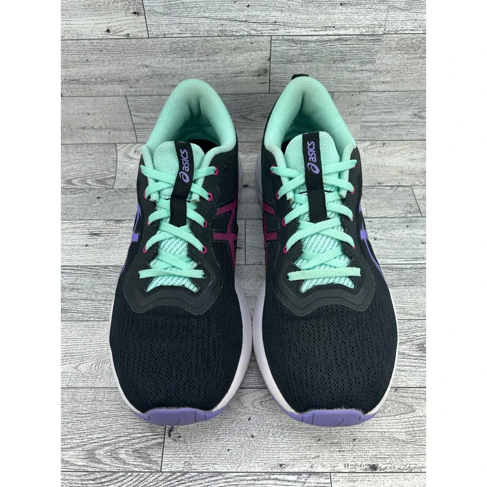 Asics Jolt 4 Women Running Shoes Black Purple Mint 1012B179 Size 10.5
